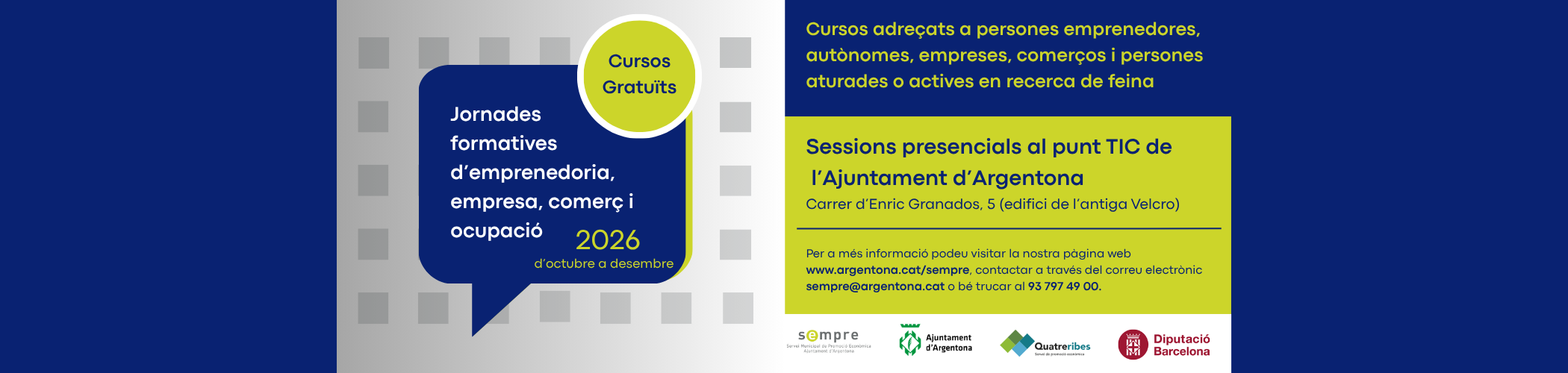 Banner jornades formatives SEMPRE