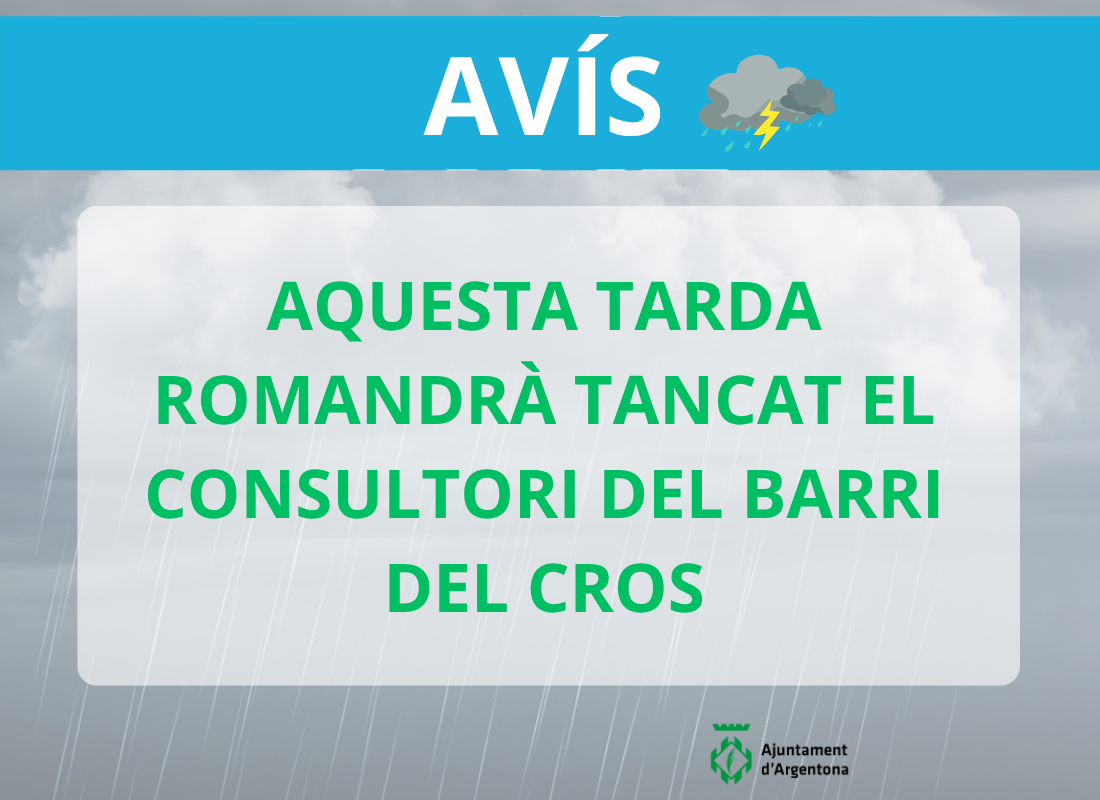 Consultori cros tancat