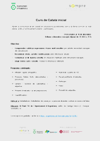 Curs de Català inicial Curs de Català inicial