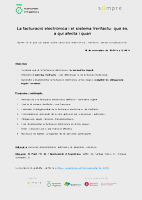 6- 2025 La facturació electrònica i el sistema Verifactu 6- 2025 La facturació electrònica i el sistema Verifactu