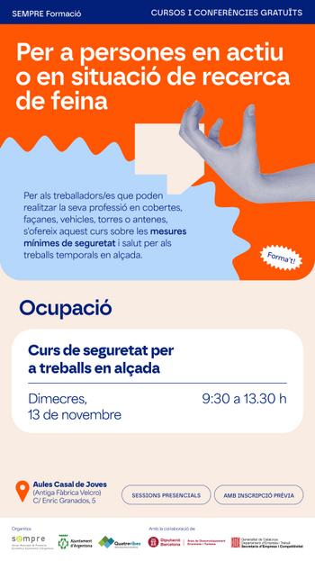 Curs de seguretat per a treballs en alçada