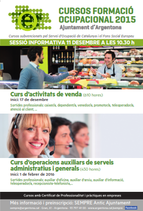 Cartell informatiu Formació Ocupacional 2015