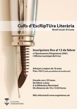 Curs escriptura liter&agrave;ria