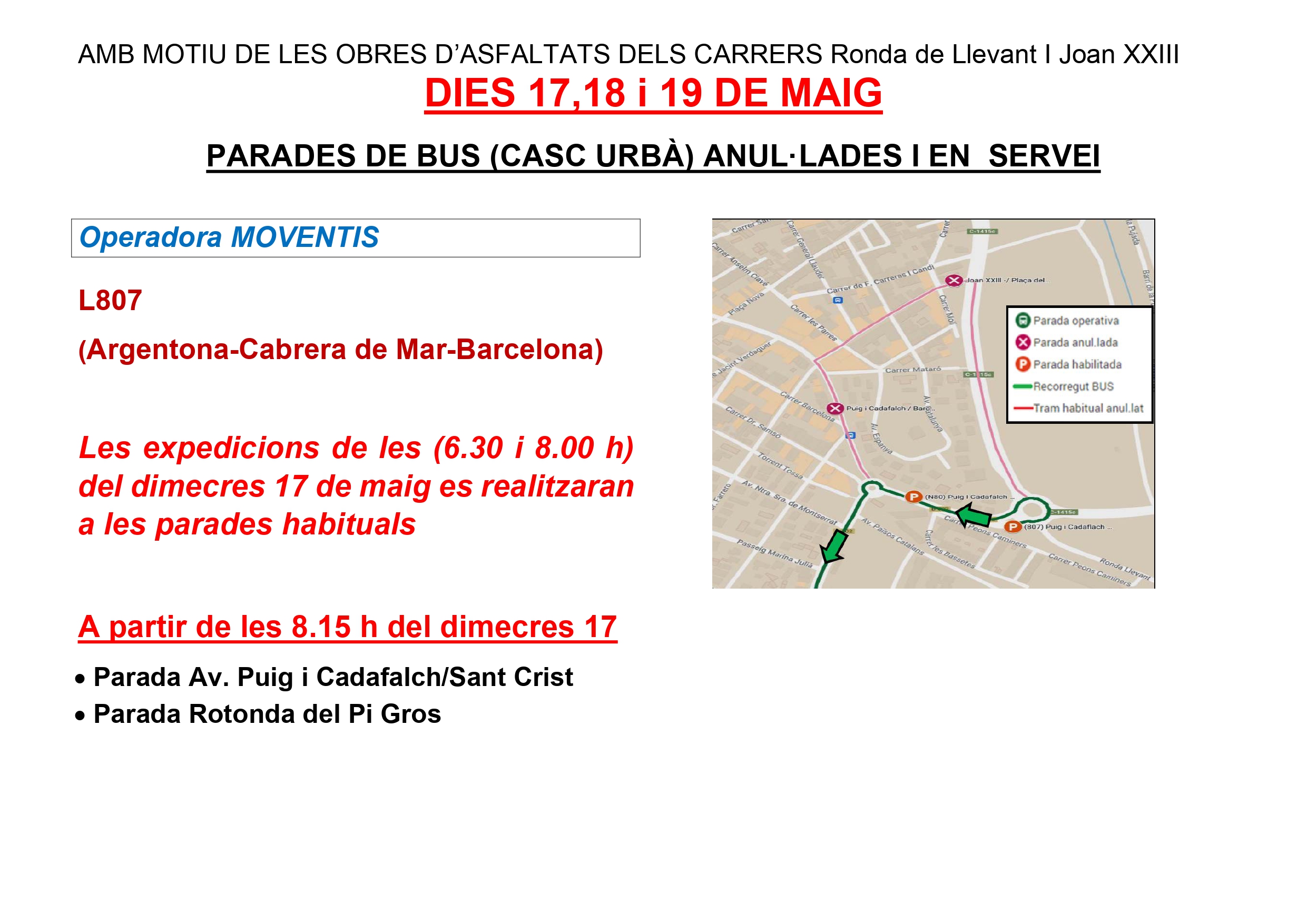 afectaci&oacute; l&iacute;nies bus
