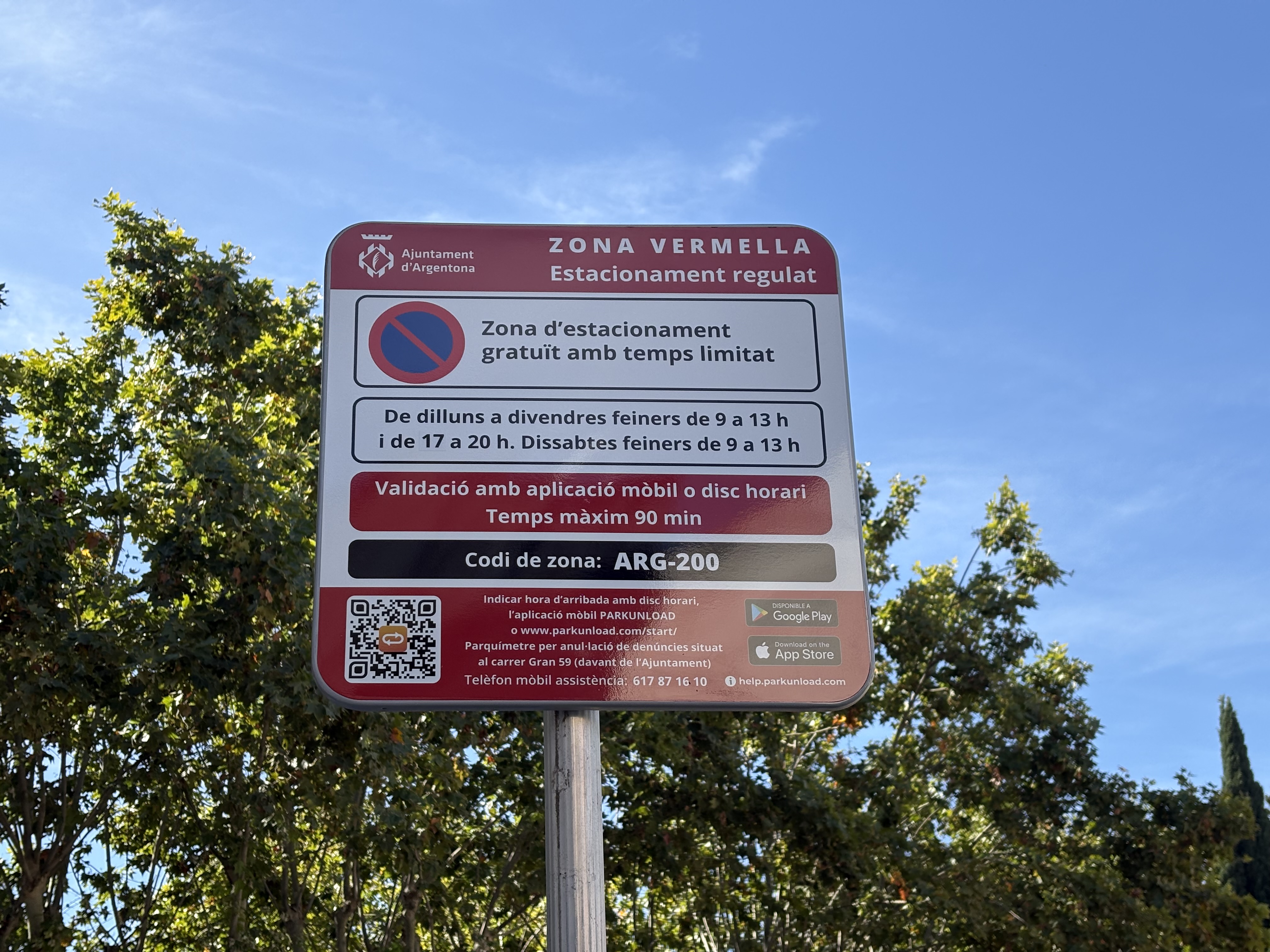 cartell zona vermella