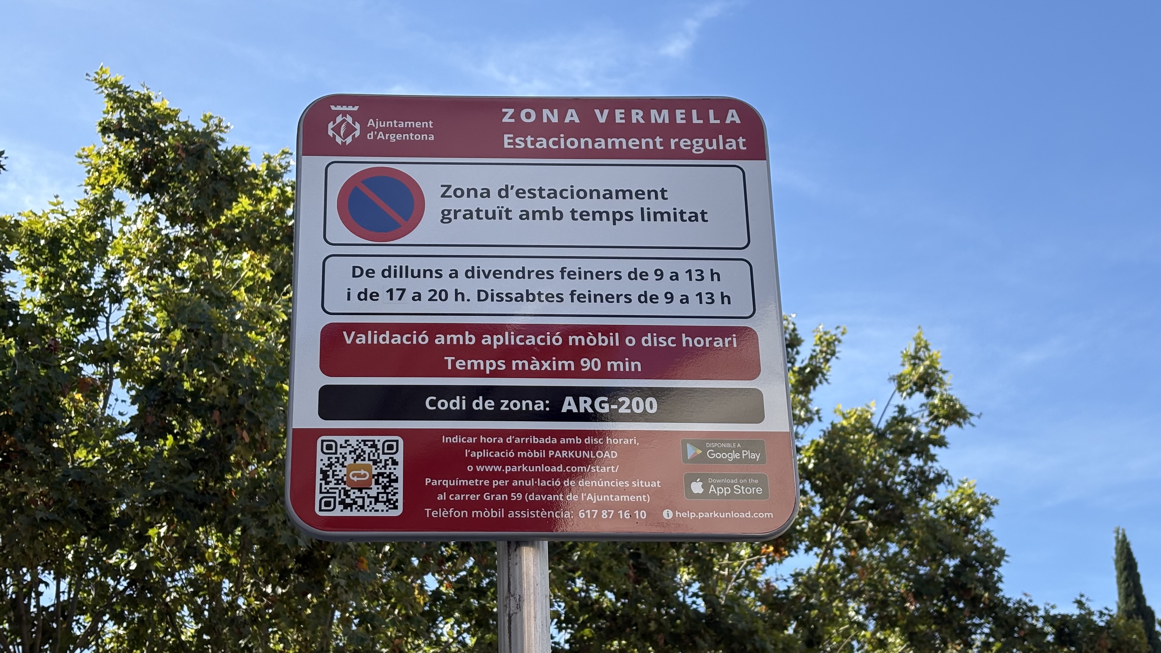 cartell zona vermella horitzontal