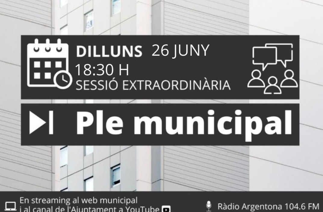 Ple extraordinari 26-06-2023