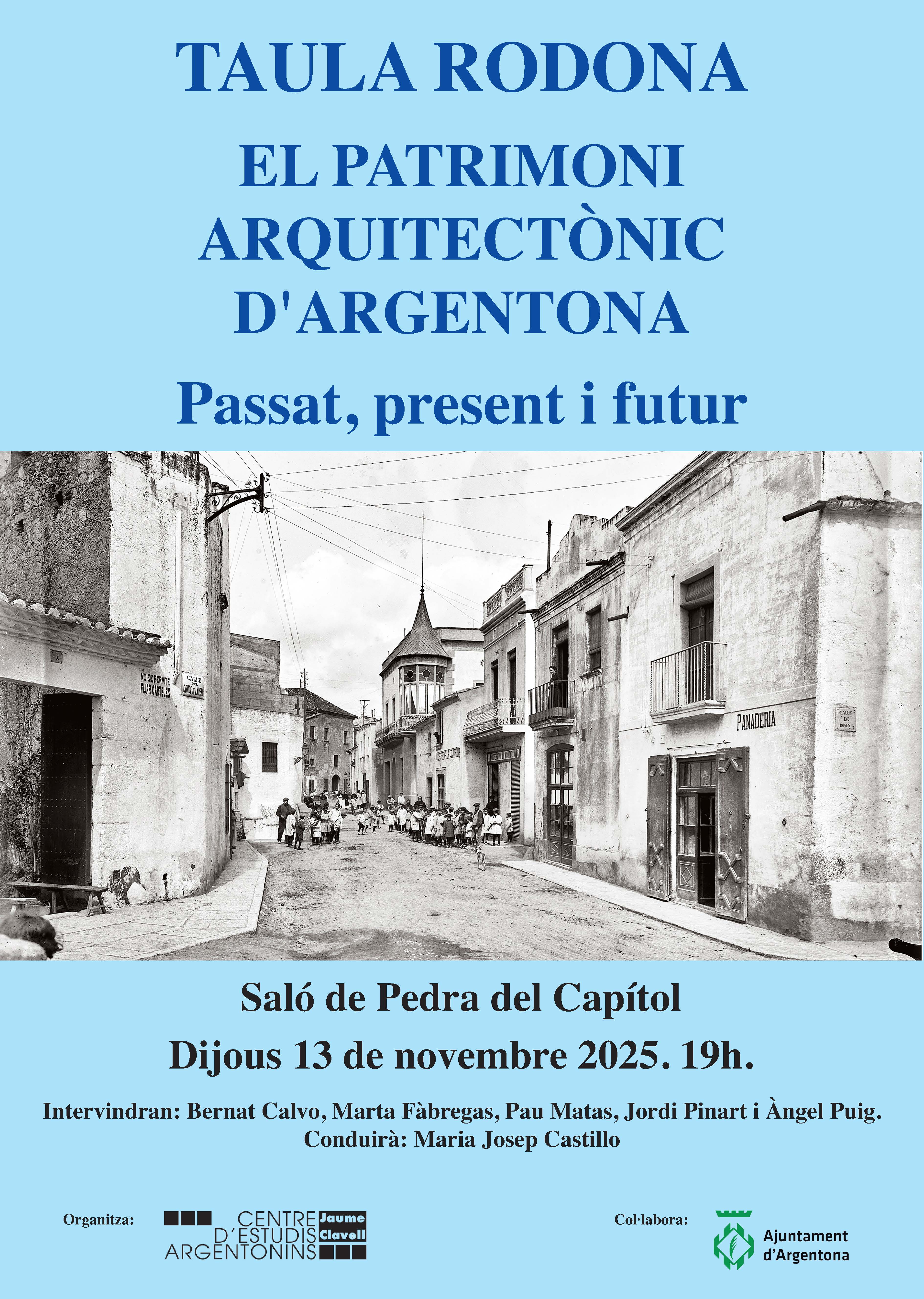 Cartell Taula rodona Patrimoni