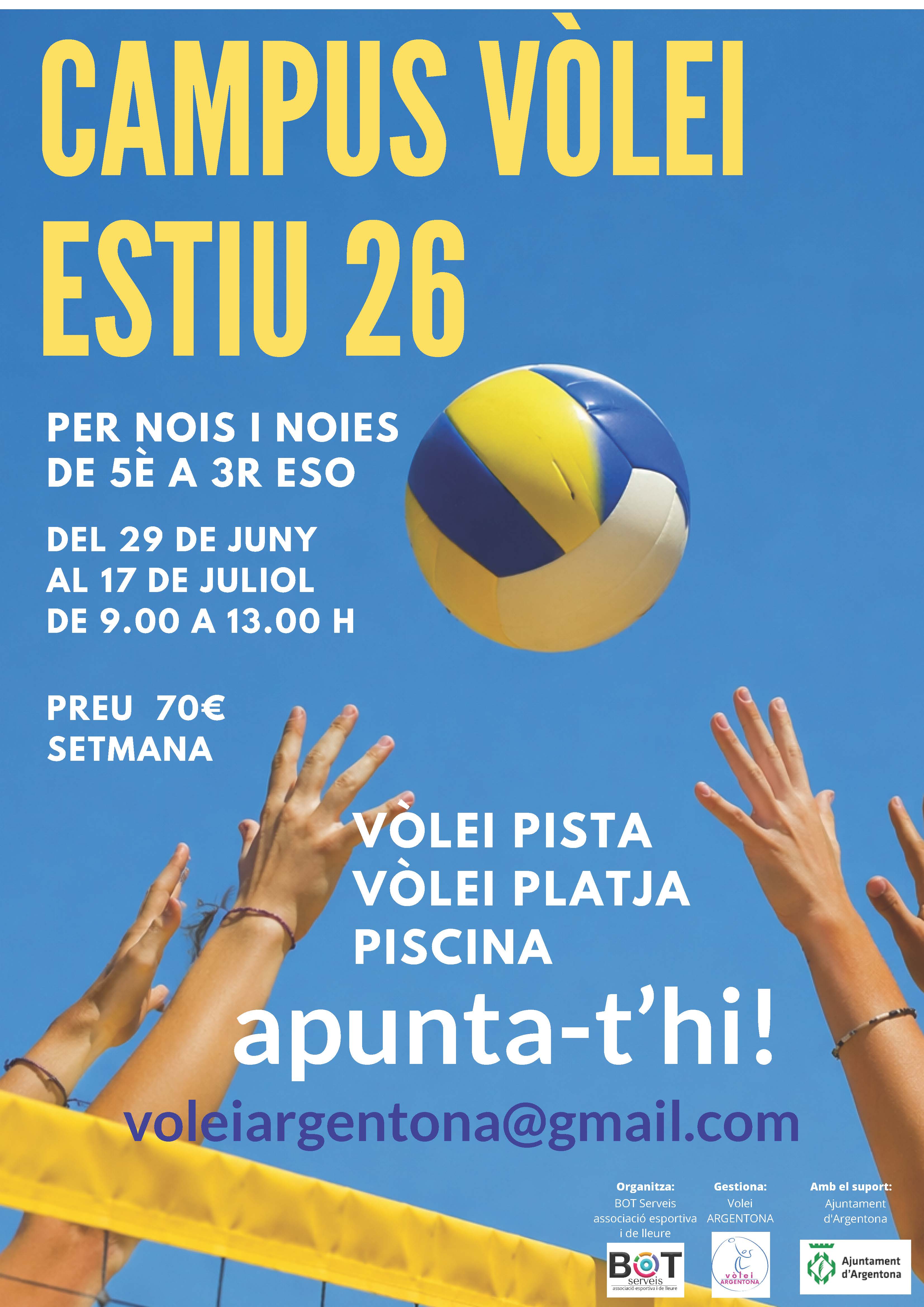 Escola Bernat de Riudemeia, Pista V�lei Platja Argentona