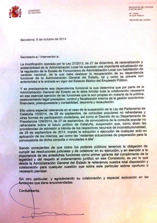 carta delegacio govern