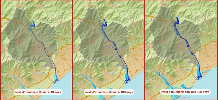 Risc inundaci&oacute; fluvial Argentona