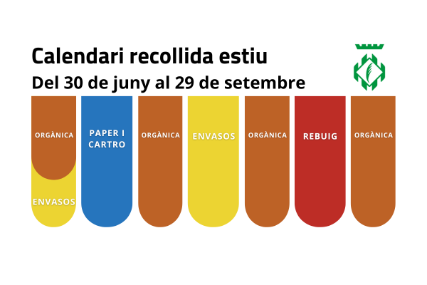 argentona calendari recollida estiu 2025