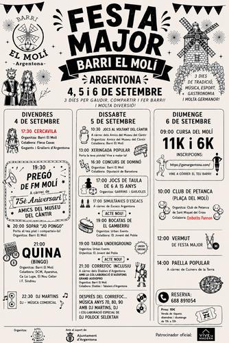 Programa Festa Major barri del Molí 2026