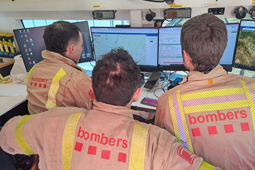 Bombers en pr&agrave;ctiques a argentona