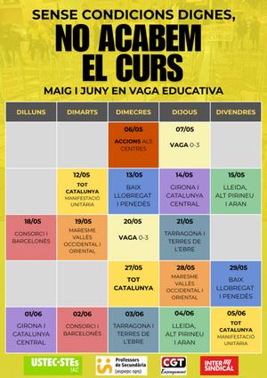calendari vagues educaci&oacute;